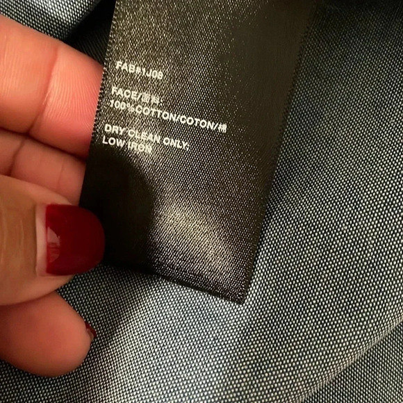 Lafayette 148 New York Blue Button-Up Shirt - Picture 13 of 15